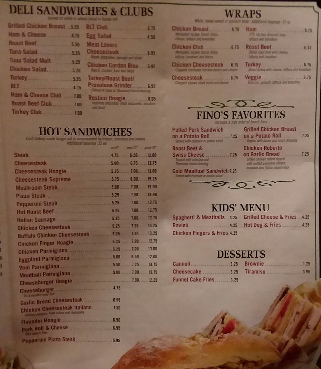 Fino's Pizzeria Menu-8